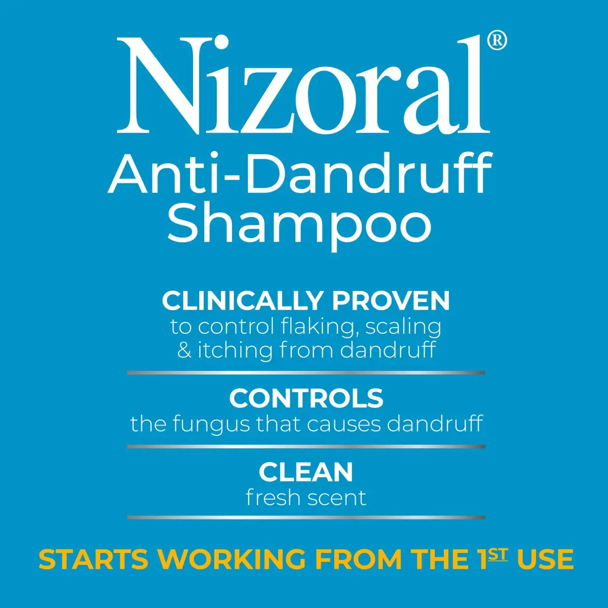 Nizoral Anti-Dandruff Shampoo with 1% Ketoconazole, 200ml (7 Fl Oz) | Controls Scalp Fungus - view 9