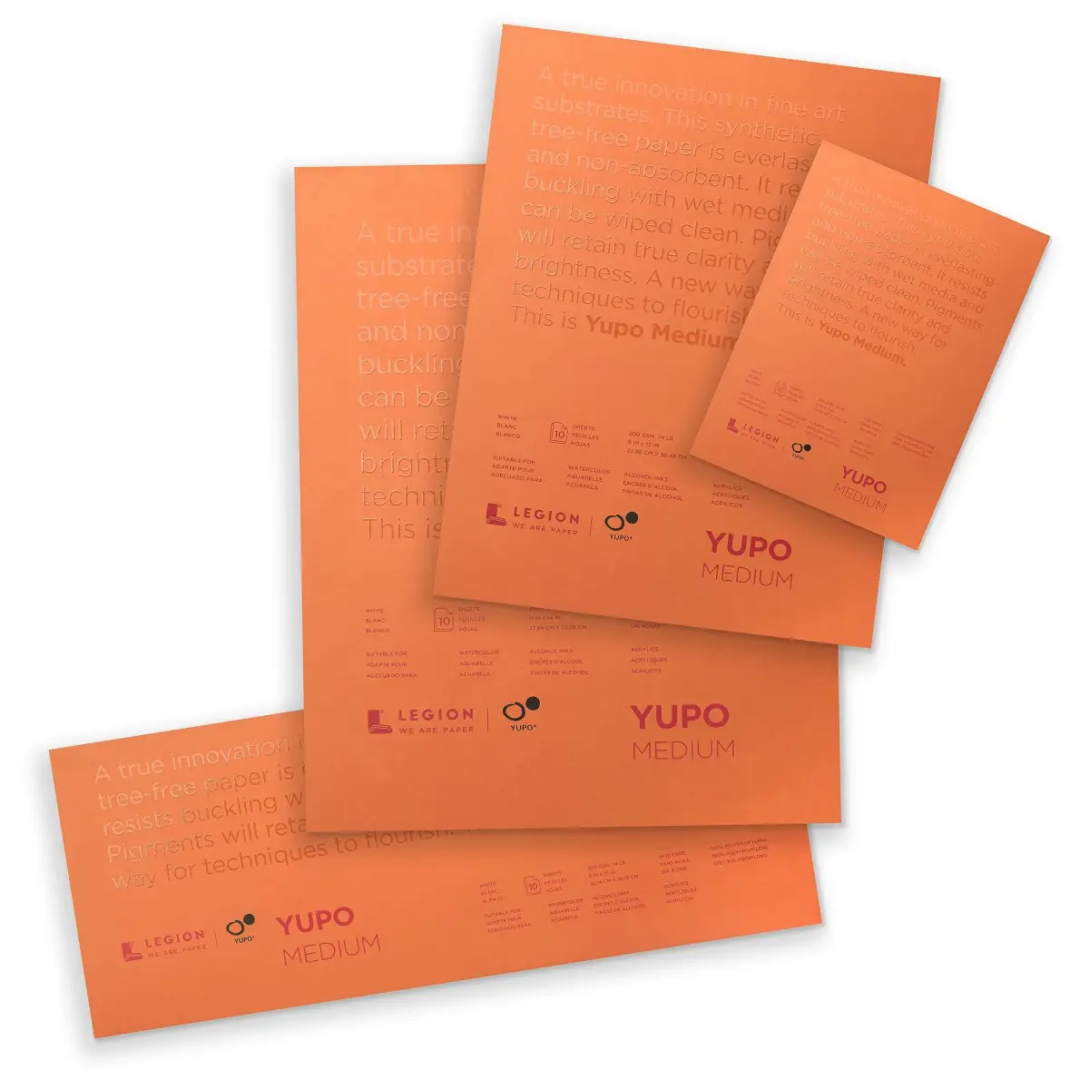 Legion Yupo Synthetic Paper Pad 5" x 7" (12.7 x 17.8 cm) | 10 Sheets Bright White - view 6
