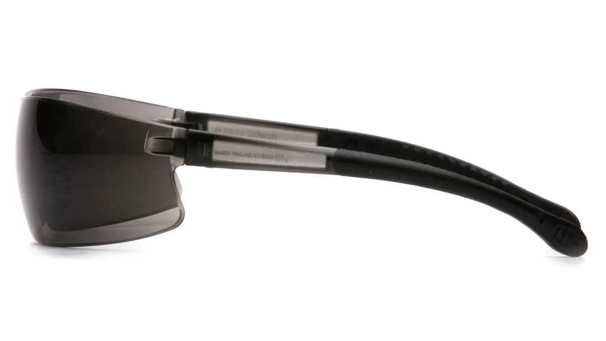 Pyramex Safety-S7220S Provoq Eyewear, Gray Temples, Gray Lens | Impact-Resistant Polycarbonate Safety Glasses - view 4
