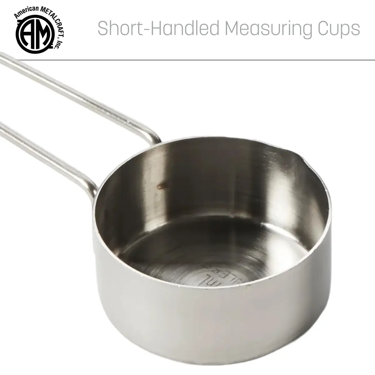 American Metalcraft 1/4 Stainless Steel Measuring Cup (7.4ml / 0.25 Fl Oz) | Precise Baking & Cooking - view 5