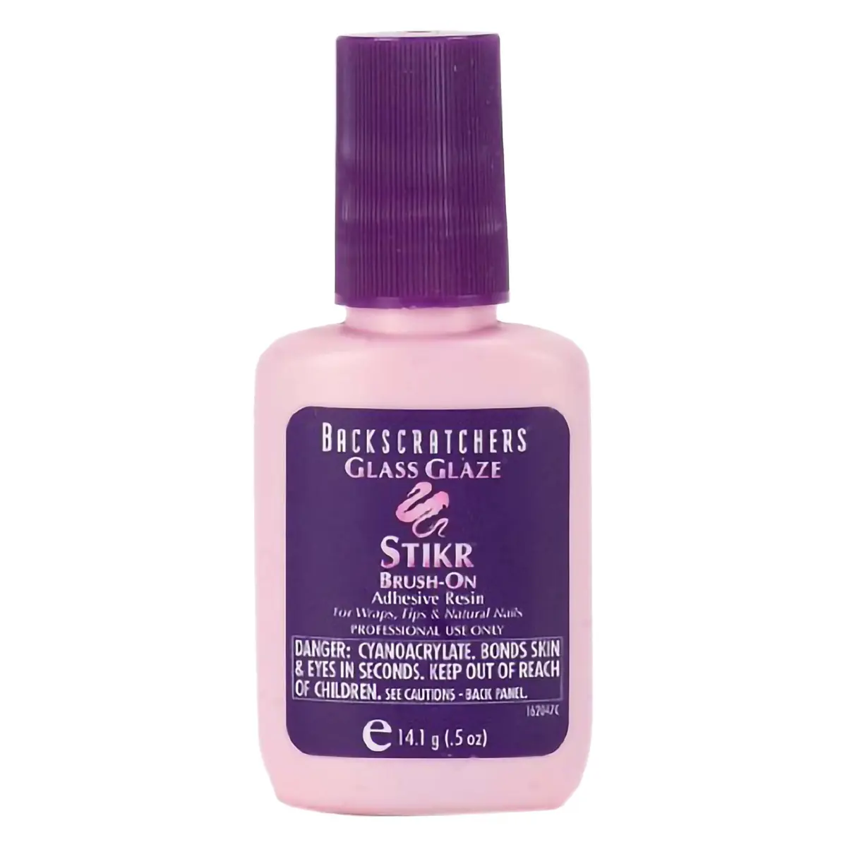 BACKSCRATCHERS Backscratchers Extreme Glass Glaze Stikr Brush-On 0.5 Fl Oz | Fast Dry Nail Adhesive with UV Protection - main product image