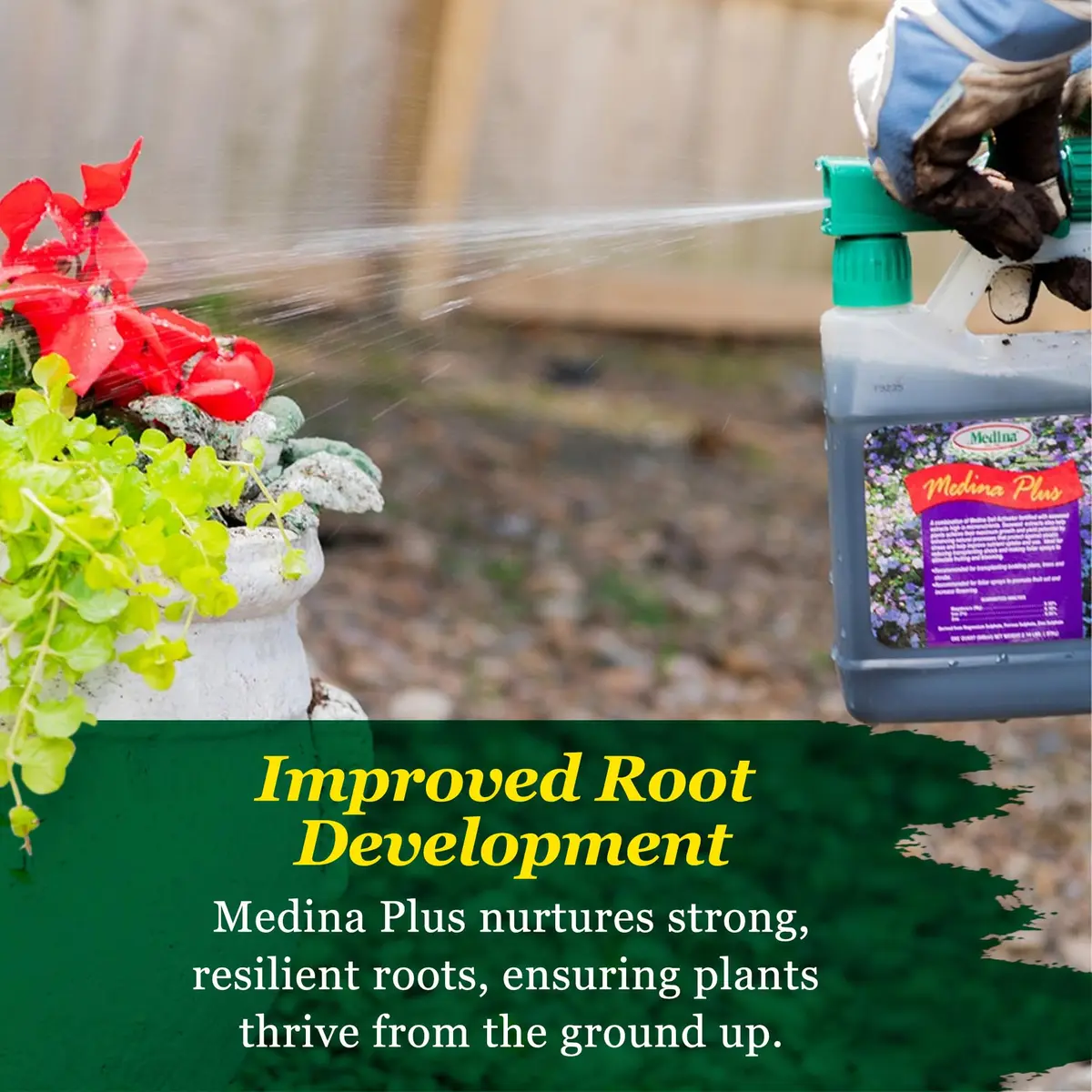 Medina Soil Activator - Liquid Soil Loosener for Lawns & Gardens | Micronutrient-Rich Soil Conditioner & Softener for Plants - view 5