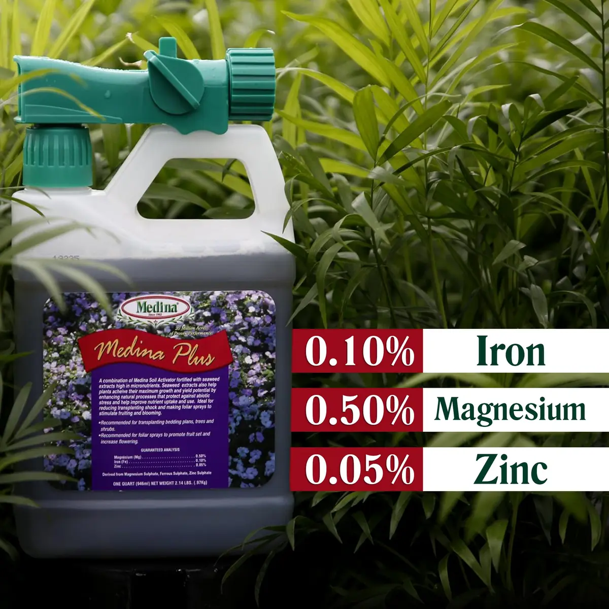 Medina Soil Activator - Liquid Soil Loosener for Lawns & Gardens | Micronutrient-Rich Soil Conditioner & Softener for Plants - view 3