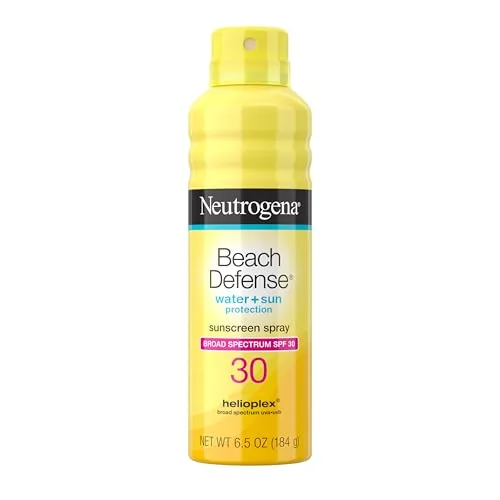 Neutrogena Beach Defense SPF 30 Sunscreen Spray, Broad Spectrum, Lightweight & Fast Absorbing, 6.5 oz (184 g) | Powerful Protection for Active Families - main product image