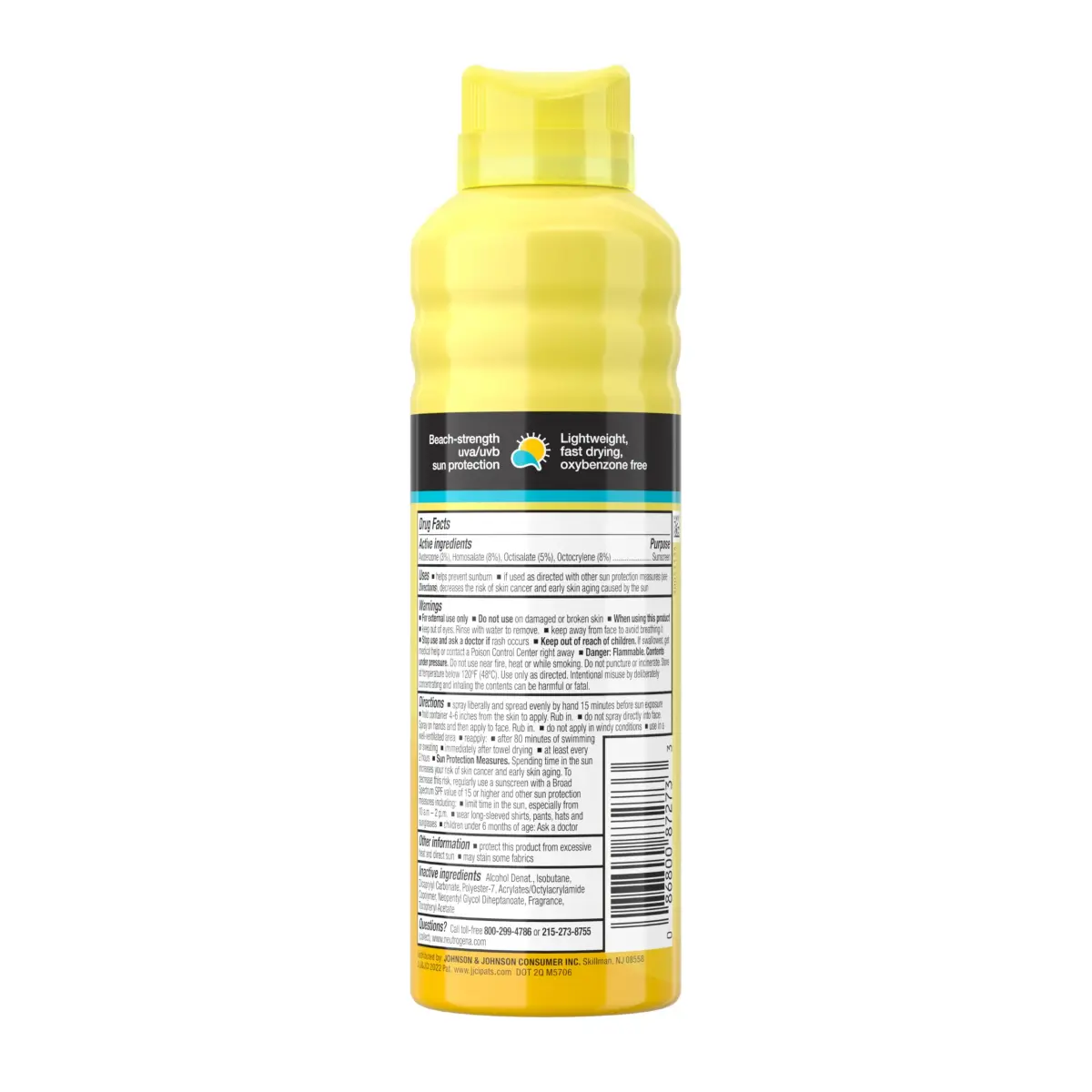 Neutrogena Beach Defense Sunscreen Spray SPF 30 184g (6.5 oz) | Broad Spectrum UVA/UVB Protection - view 8