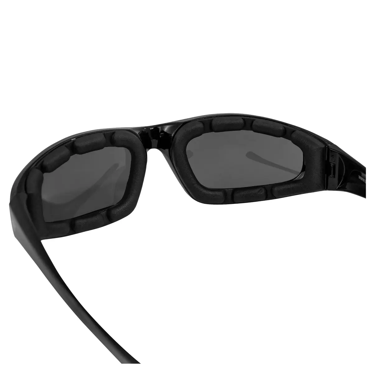 Birdz Eyewear Oriole Padded Motorcycle Goggles (Black Frame/Polarized Smoke Lens) | Shatterproof Polycarbonate - view 5