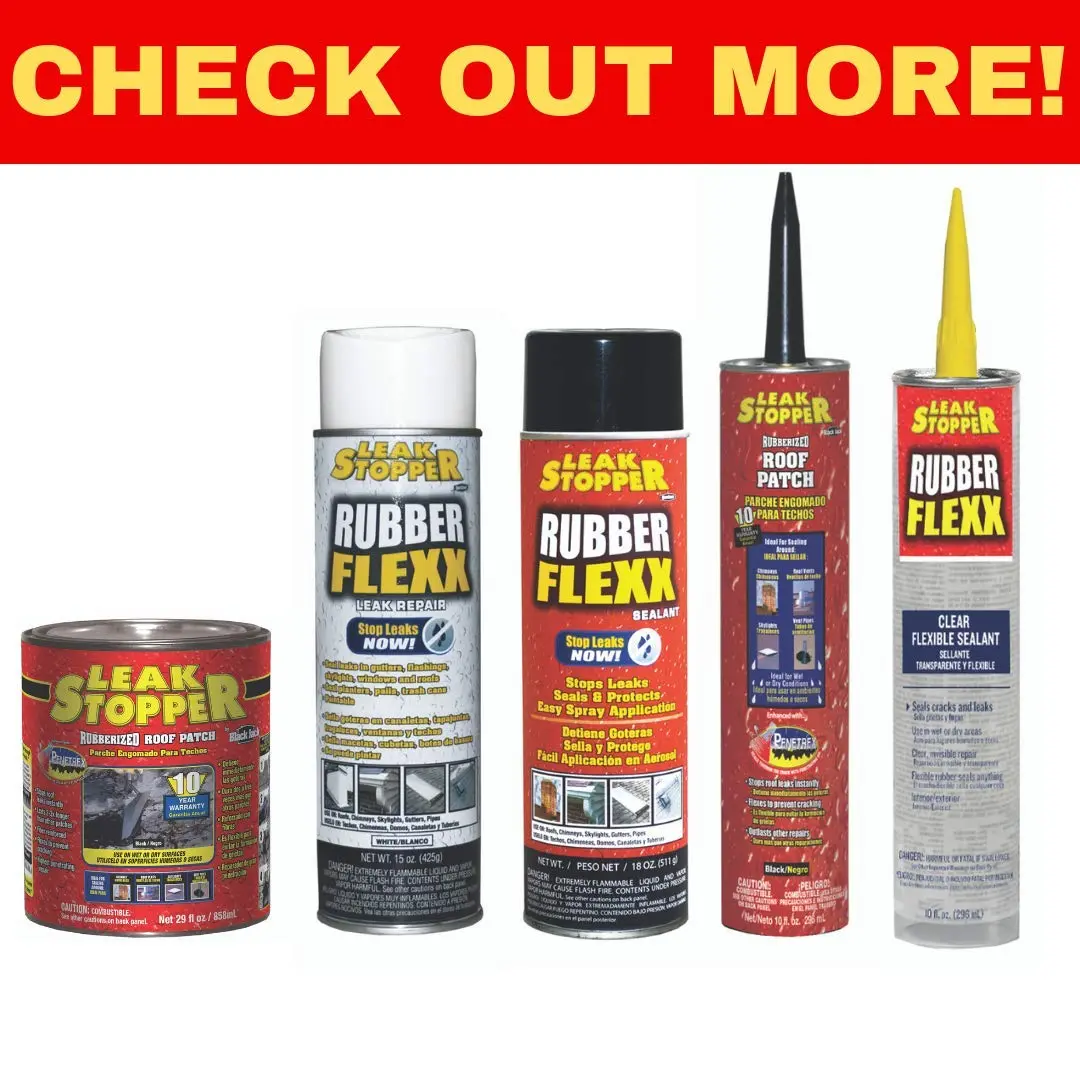 Leak Stopper Rubber Flexx Waterproof Sealant Spray 18oz | Flexible, Quick Repairs - view 3