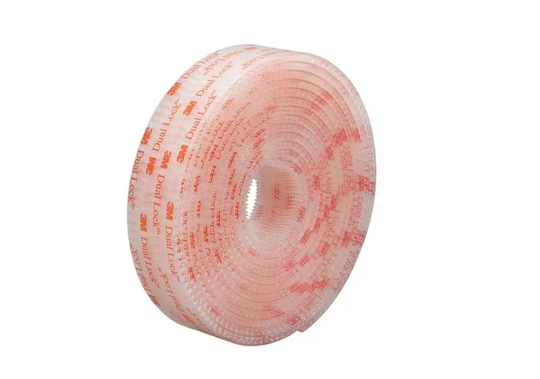 3M Dual Lock Reclosable Fastener SJ3560 Clear 1 inch x 10 ft Roll | Heavy Duty Adhesive Interlocking Tape for Indoor/Outdoor Mounting - main product image