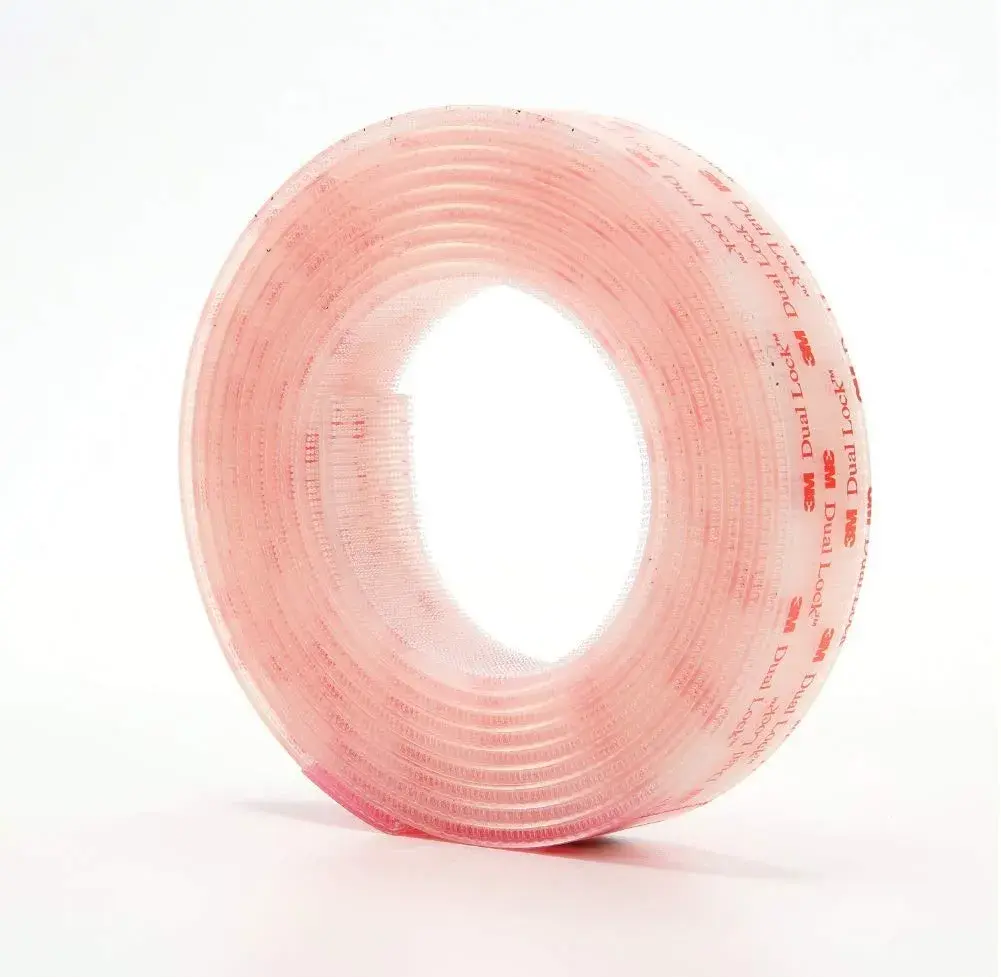 3M Dual Lock Reclosable Fastener SJ3560 Clear 1 inch x 10 ft Roll | Heavy Duty Adhesive Interlocking Tape for Indoor/Outdoor Mounting - view 2