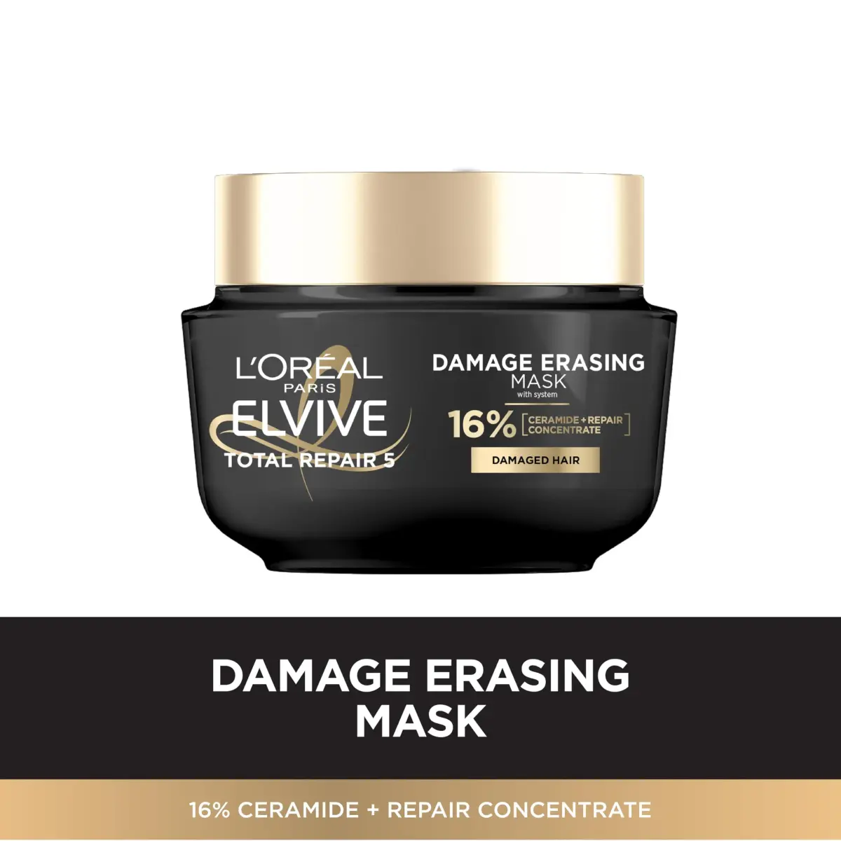 L'Oreal Paris Elvive Total Repair 5 Damage Erasing Balm Mask 250ml (8.5 fl oz) | Intensive Hair Repair Treatment - view 3