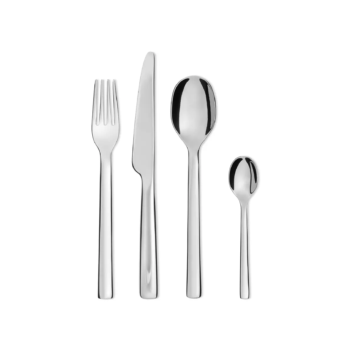 Alessi Ovale 24-Piece Cutlery Set | 18/10 Stainless Steel, Polished Finish - main product image
