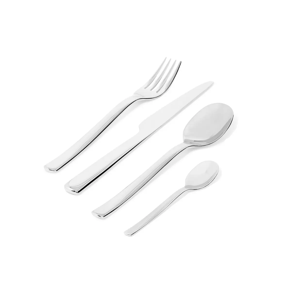 Alessi Ovale 24-Piece Cutlery Set | 18/10 Stainless Steel, Polished Finish - view 2