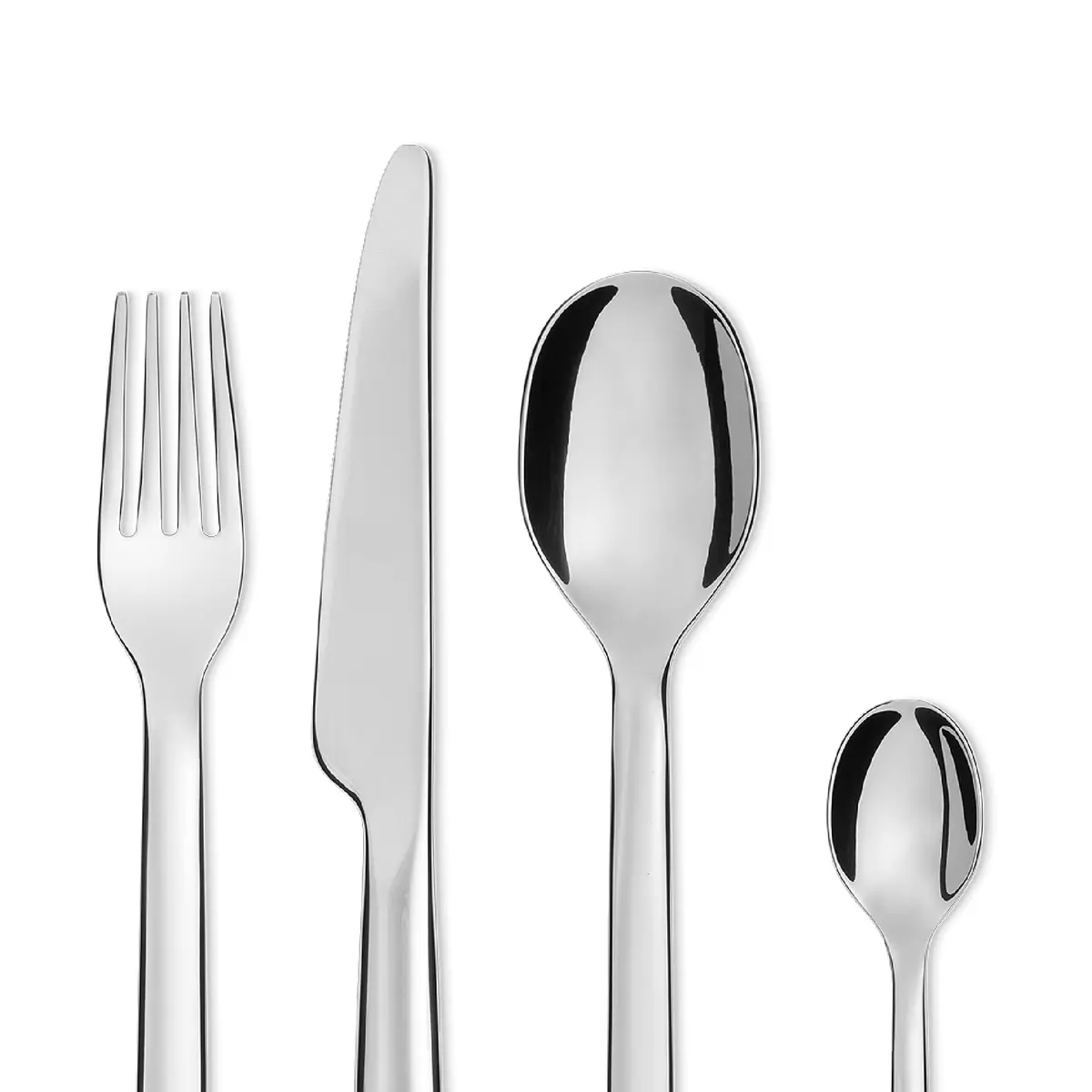 Alessi Ovale 24-Piece Cutlery Set | 18/10 Stainless Steel, Polished Finish - view 3