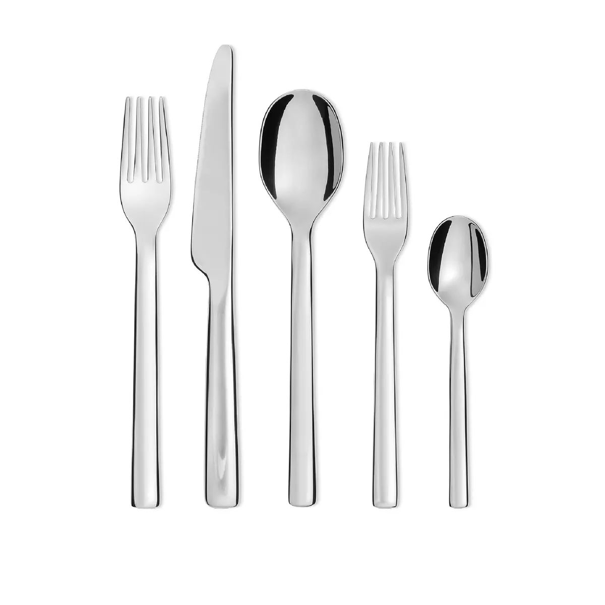 Alessi Ovale 5-Piece Cutlery Set 20 cm (7.87 in) | Designer Ronan & Erwan Bouroullec - main product image