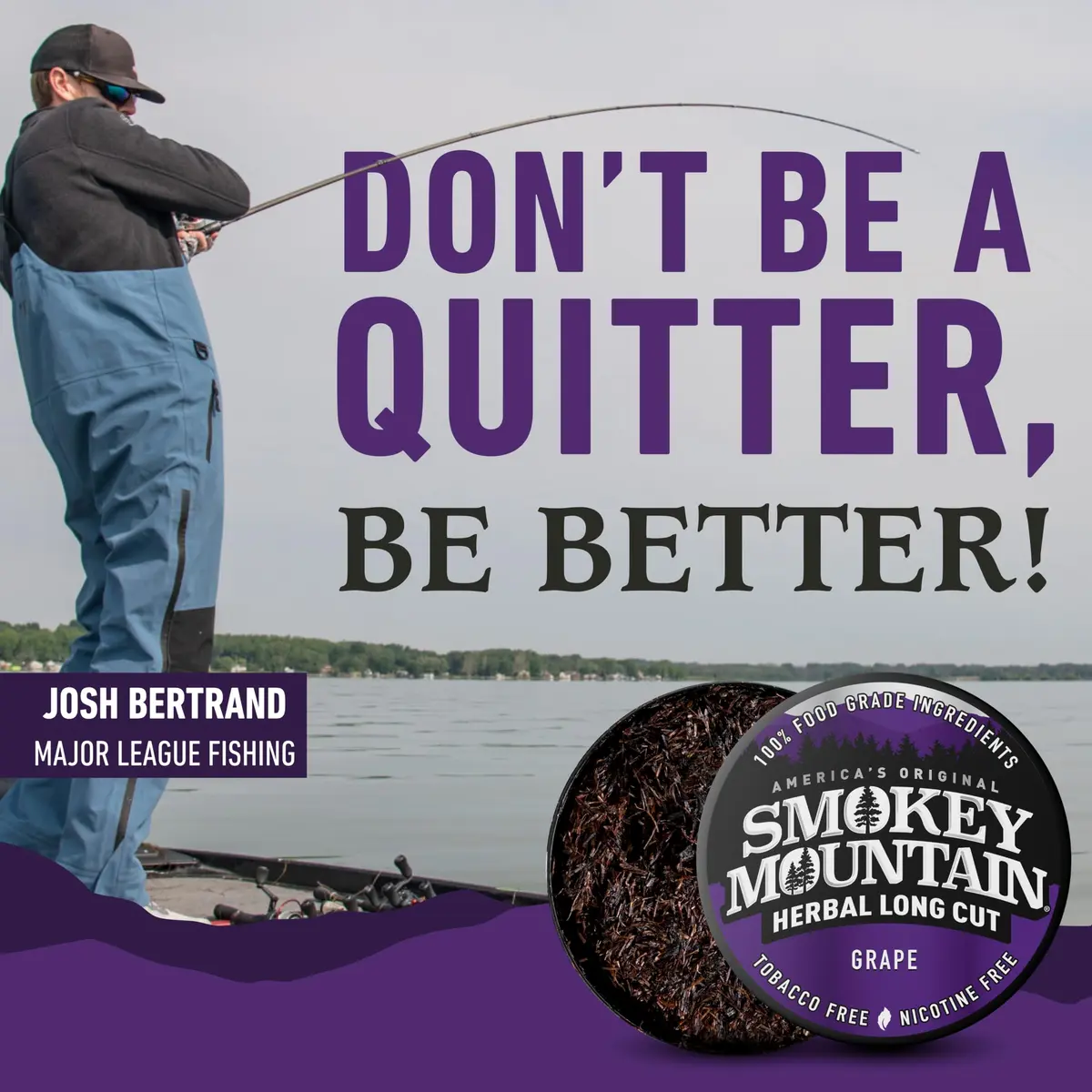 Smokey Mountain Herbal Long Cut Grape, 5 Can Box | Tobacco-Free Nicotine-Free Herbal Snuff - view 5