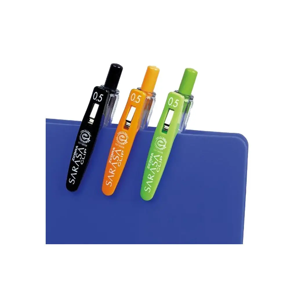 ゼブラ(ZEBRA) Sarasa Clip B-JJ15-G Gel Ballpoint Pen 0.5mm | Green Ink, 10 Pieces, Water-Resistant - view 2
