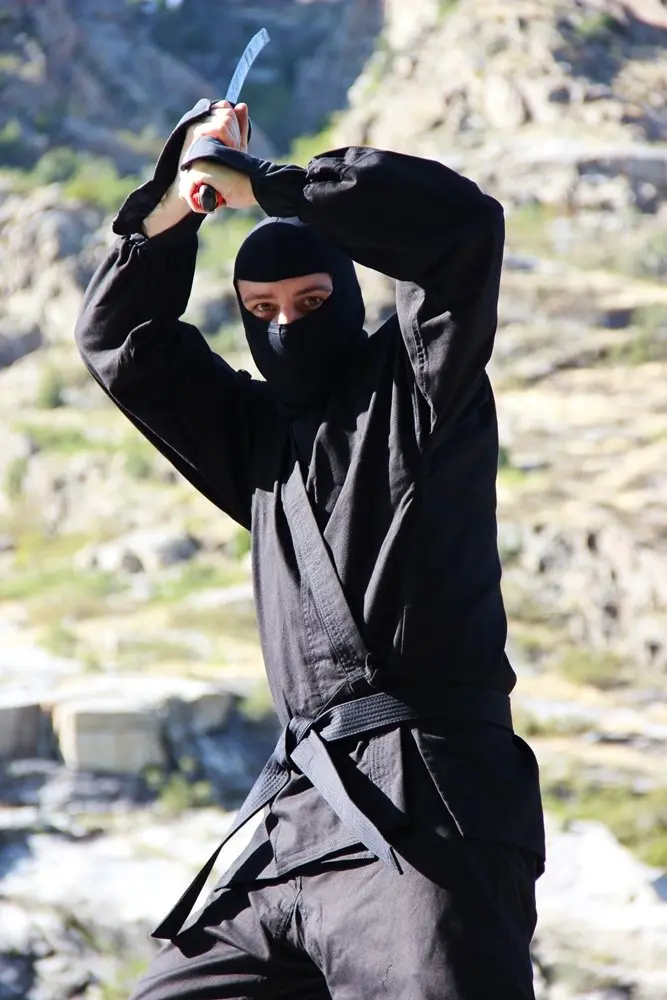 Kage Ninja Gear Real Ninja Costume 14oz Cotton Uniform for Men and Women | Authentic Ninja Outfit - main product image