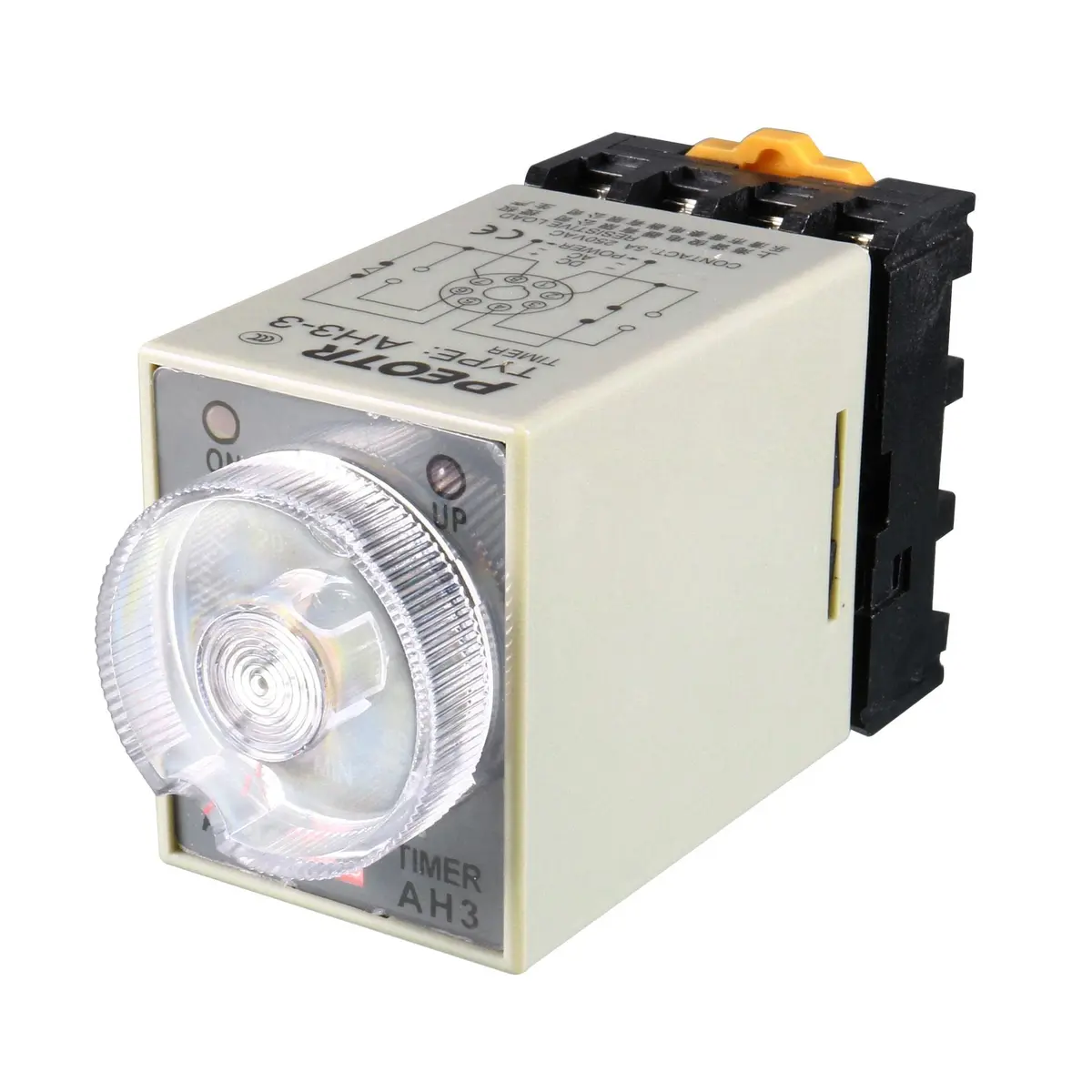 uxcell AC 110V 8P Delay Timer 0-60 Min | Industrial Automation Relay with LED Indicator - main product image