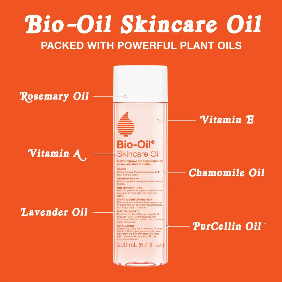 Bio-Oil Skincare Body Oil Serum 200ml (6.7 Fl Oz) | Helps Improve Scars & Stretch Marks - view 6