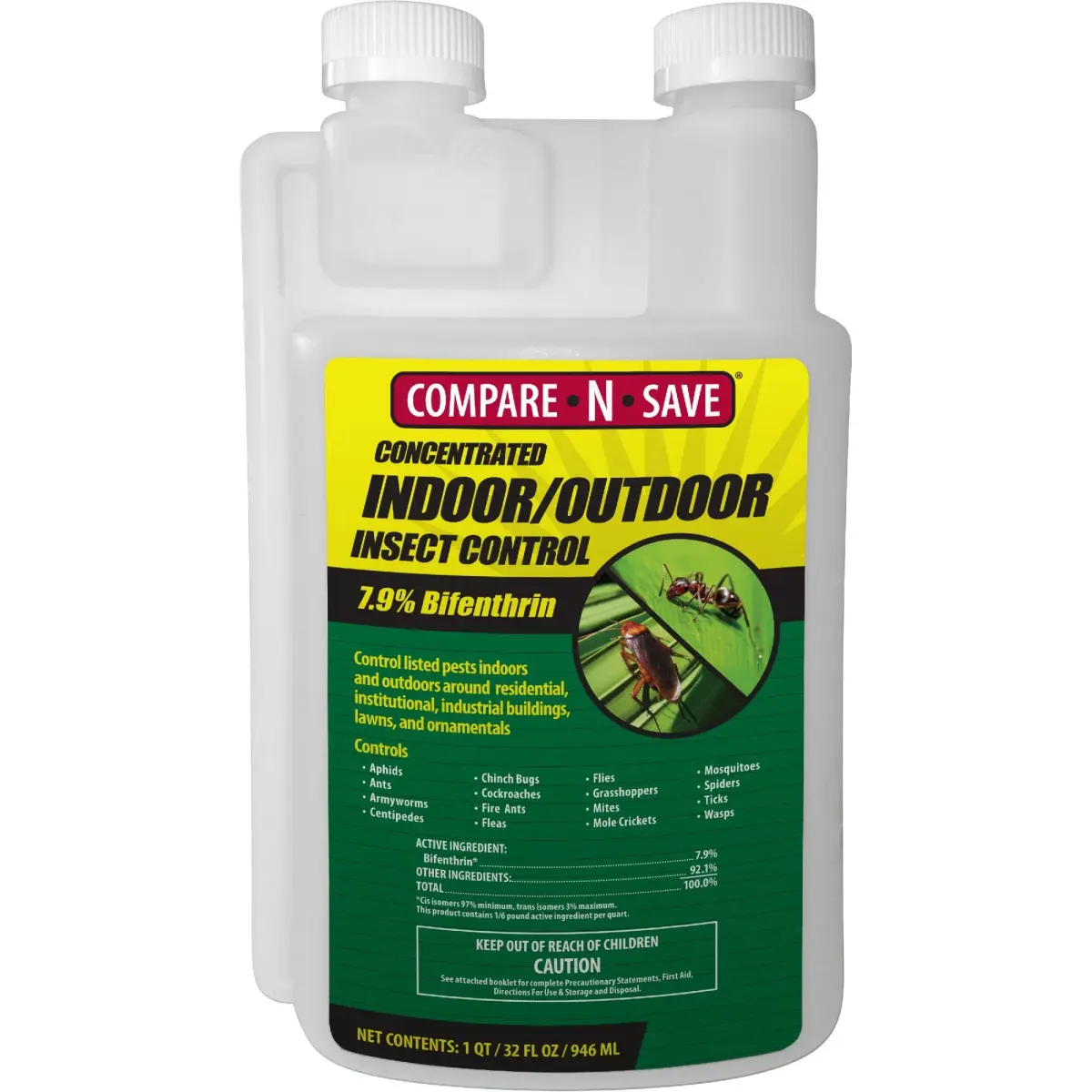 Compare-N-Save Concentrate Indoor & Outdoor Insect Control, 32 oz, Model Number: 75366 - main product image