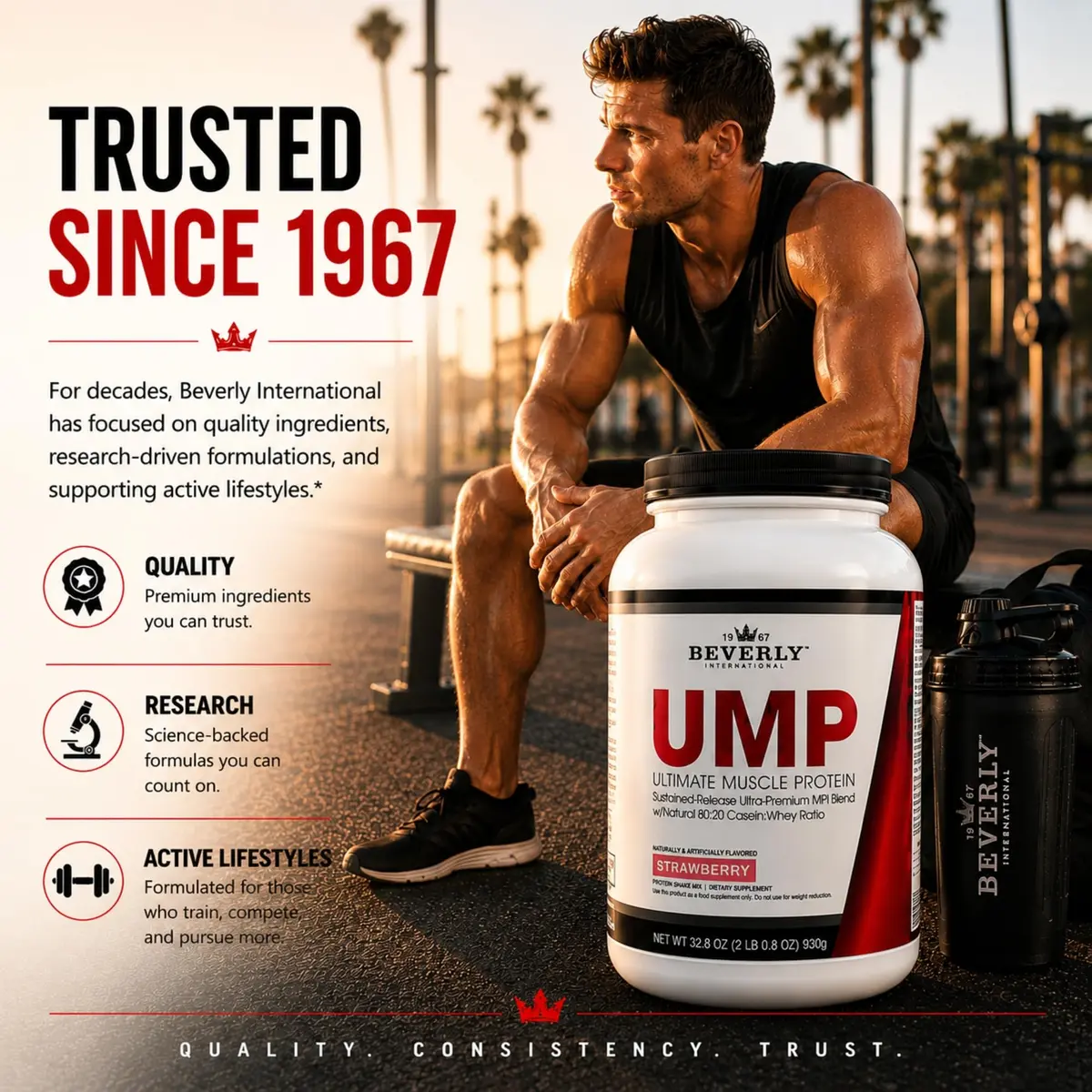 Beverly International UMP Protein Powder, Strawberry | Supports Lean Muscle & Fat Loss - view 4