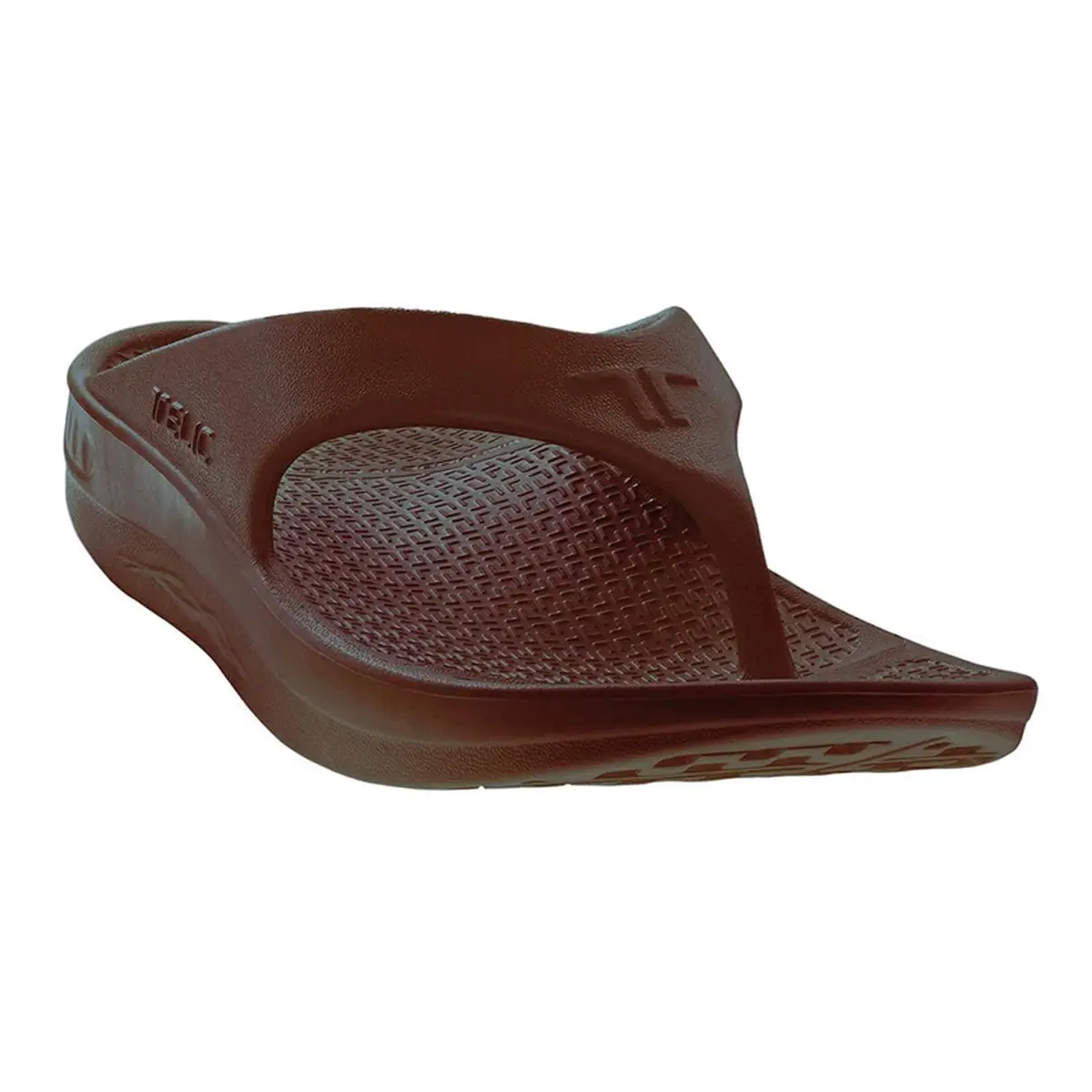 Telic Unisex Adult Energy Flip Flop, Espresso Brown, 10 Women/9 Men | Supportive, Waterproof, Post-Workout Recovery - main product image