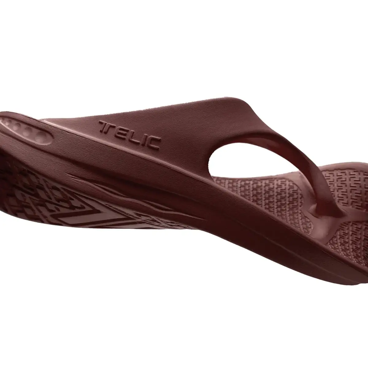 Telic Unisex Adult Energy Flip Flop, Espresso Brown, 10 Women/9 Men | Supportive, Waterproof, Post-Workout Recovery - view 6