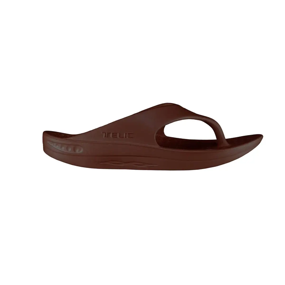 Telic Unisex Adult Energy Flip Flop, Espresso Brown, 10 Women/9 Men | Supportive, Waterproof, Post-Workout Recovery - view 2