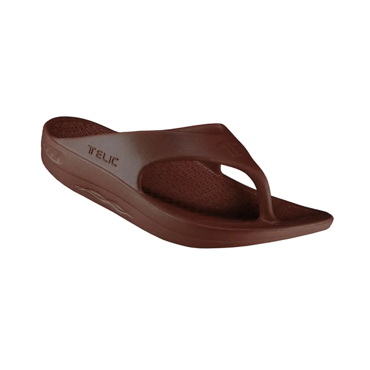 Telic Unisex Adult Energy Flip Flop, Espresso Brown, 10 Women/9 Men | Supportive, Waterproof, Post-Workout Recovery - view 3