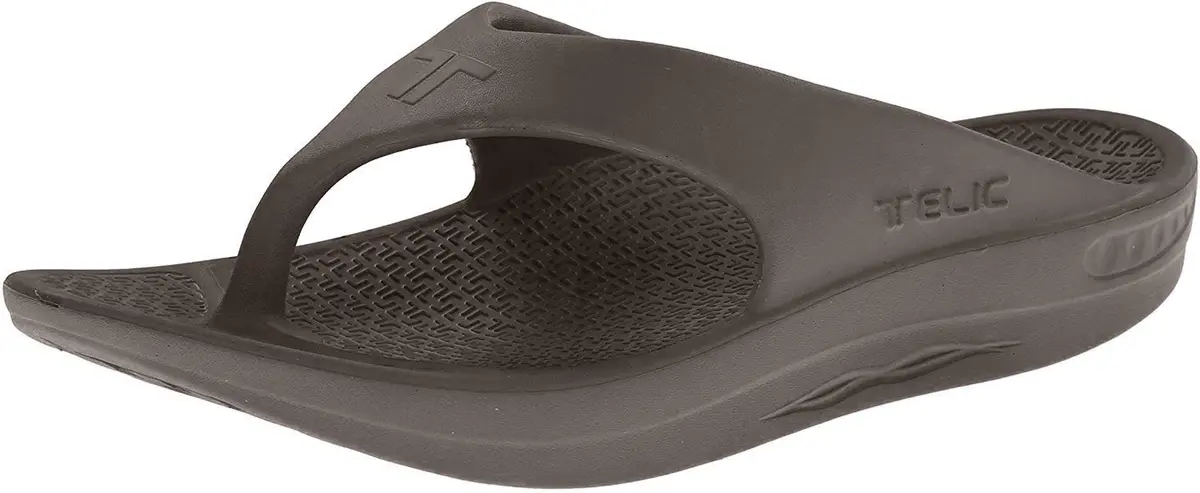 Telic Unisex Adult Energy Flip Flop, Espresso Brown, 10 Women/9 Men | Supportive, Waterproof, Post-Workout Recovery - view 4