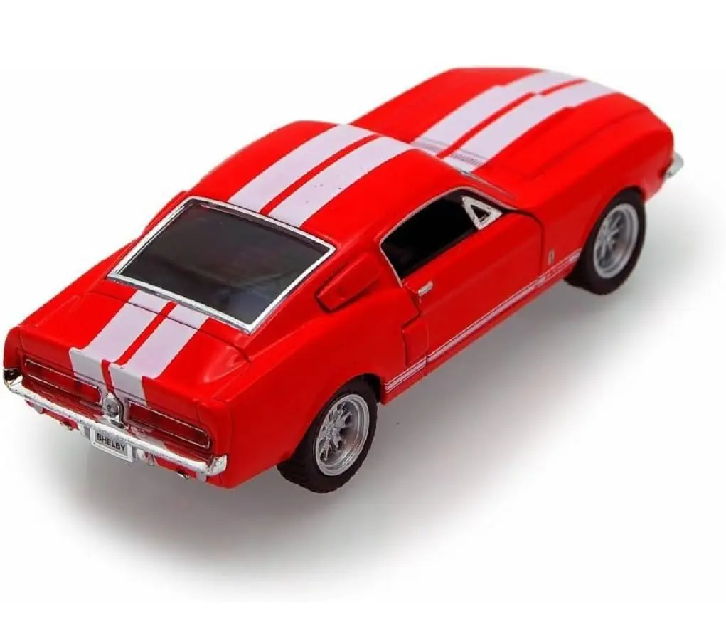 KiNSMART 1967 Ford Shelby Mustang GT500 Red 1:38 Scale 5 Inch Diecast Model Toy Car | Authentic American Muscle Replica - view 2