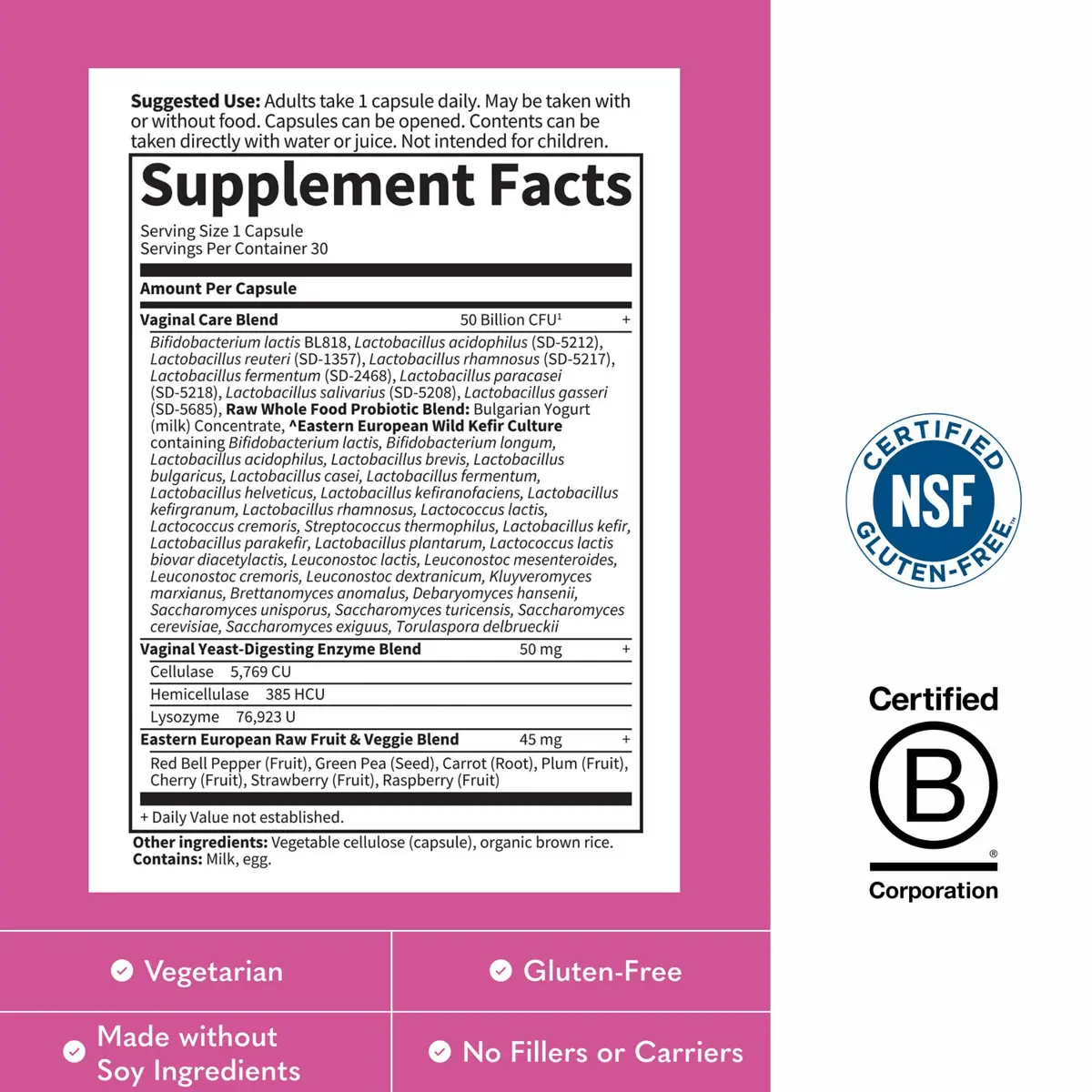 Garden of Life Raw Probiotics Vaginal Care, 50 Billion CFU, 30 Count | Supports Vaginal & Urinary Health - view 5
