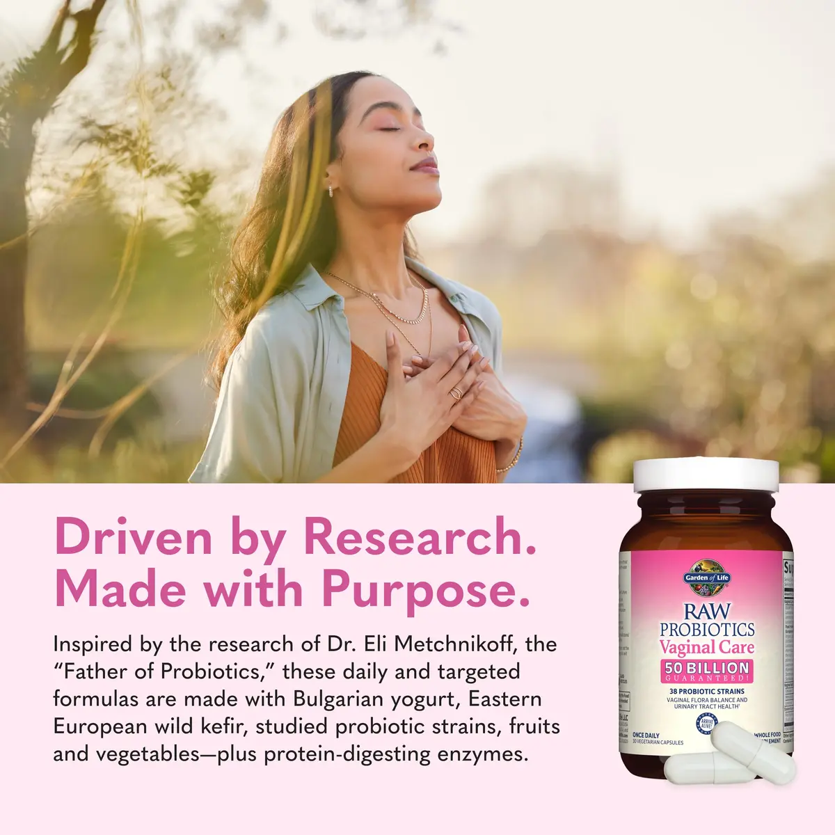 Garden of Life Raw Probiotics Vaginal Care, 50 Billion CFU, 30 Count | Supports Vaginal & Urinary Health - view 6