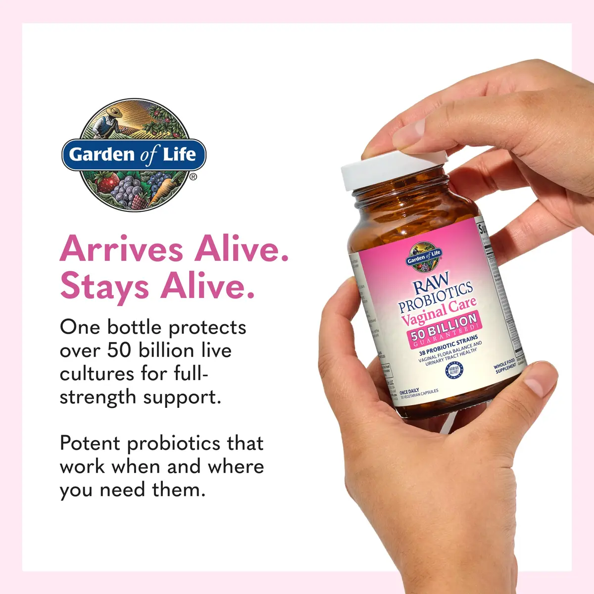 Garden of Life Raw Probiotics Vaginal Care, 50 Billion CFU, 30 Count | Supports Vaginal & Urinary Health - view 7