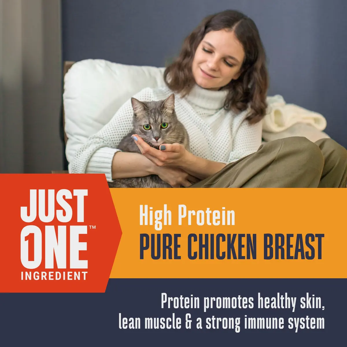 Whole Life Pet Products Just One Chicken Freeze Dried Cat Treats 113g (4 oz) | Single Ingredient Protein-Rich Cat Snacks - view 4