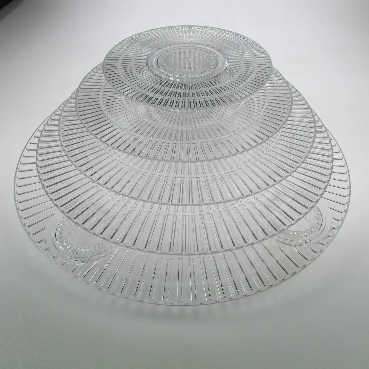 platinumcakeware 3 Tier Acrylic Wedding Cake Stand | Interchangeable Plates & Theme Decor (≤120c) - view 5