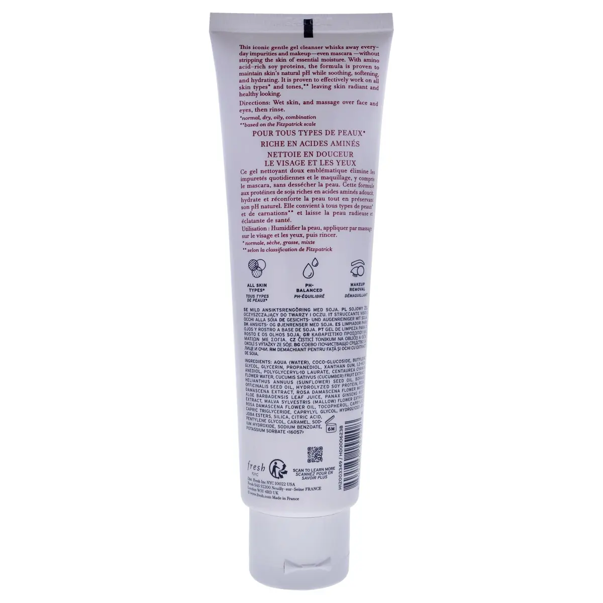 Fresh Soy Face Cleanser Gel 150ml (5.1 Fl Oz) | Gentle Daily Cleanser for All Skin Types - view 2