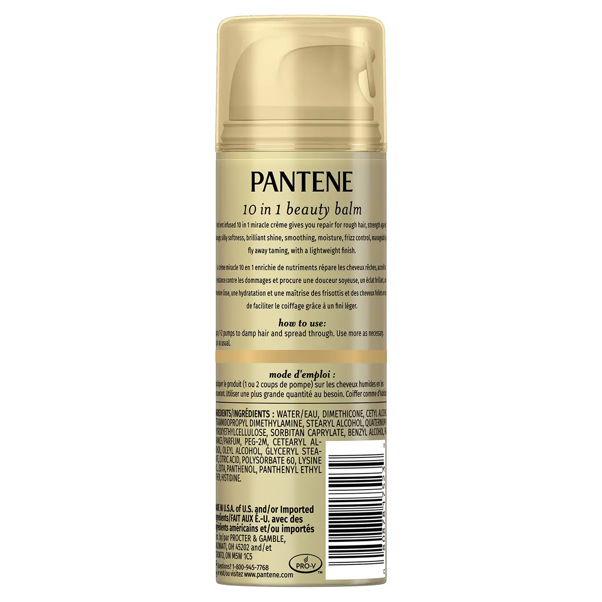 Pantene Pro-V Ultimate 10 Beauty Balm Crème for Hair 5.1 Fl Oz | Nourishing Leave-In Treatment for Frizzy Hair - view 2