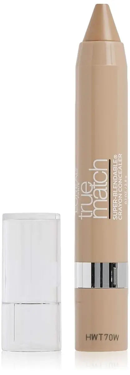 L'Oreal Paris True Match Super Blendable Crayon Concealer, Light/Medium Neutral, 0.003 kg (0.1 oz) | Customizable Coverage for All Skin Types - main product image