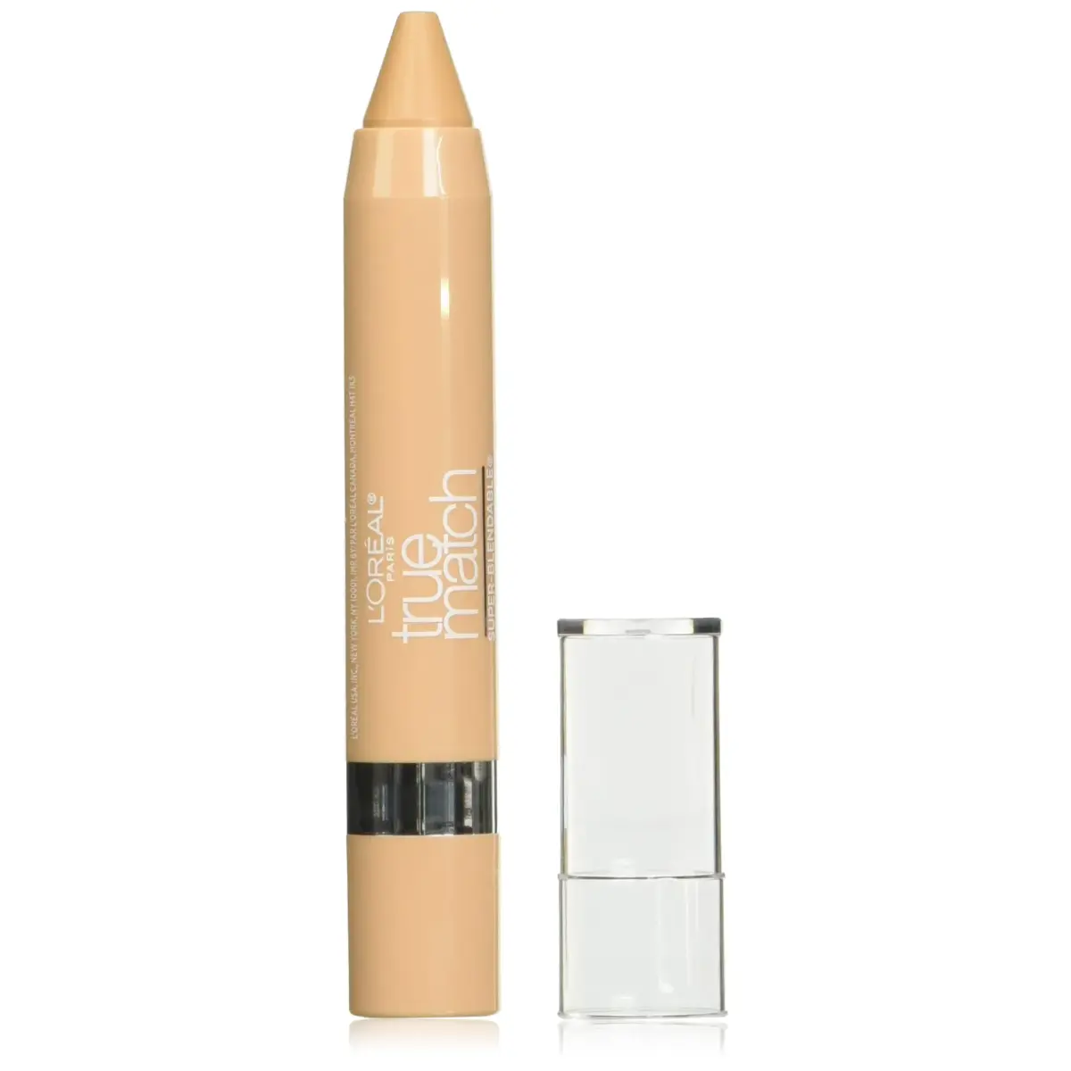 L'Oreal Paris True Match Super Blendable Crayon Concealer Light/Medium Warm 0.1 oz | Customizable Coverage for Blemishes - main product image