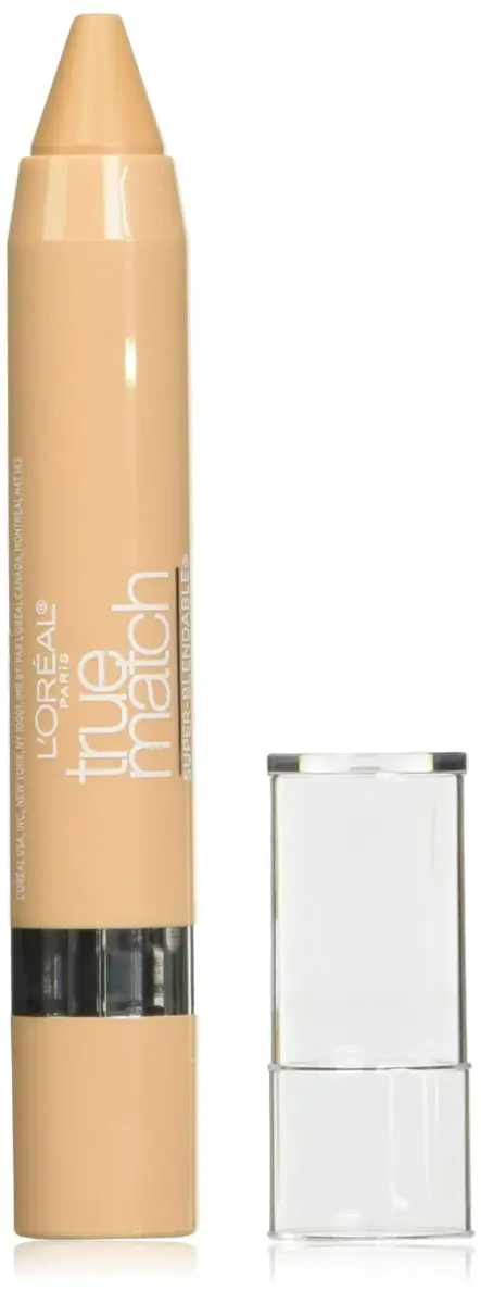 L'Oreal Paris True Match Super Blendable Crayon Concealer Light/Medium Warm 0.1 oz | Customizable Coverage for Blemishes - main product image