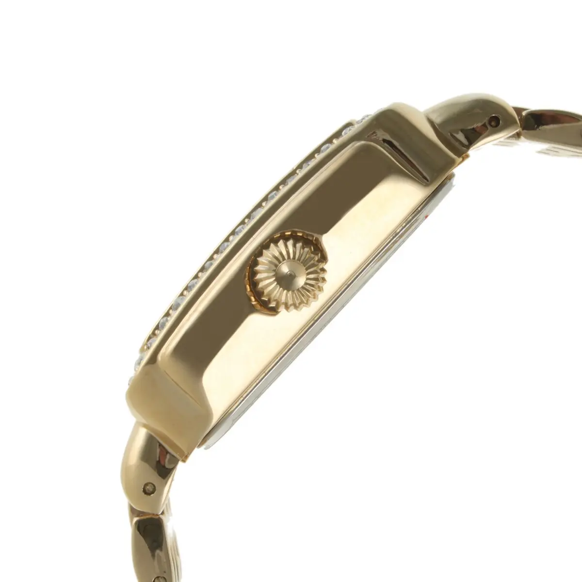 Peugeot Women's Rectangle Crystal Bezel Roman Numeral Bracelet Watch | Elegant Mother-of-Pearl Dial (30mm) for Women - view 2