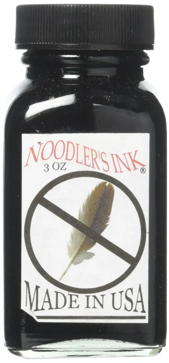 Noodler's X-Feather Black Bottled Ink 88.7ml (3 oz) | Archival & Smudge-Proof - main product image
