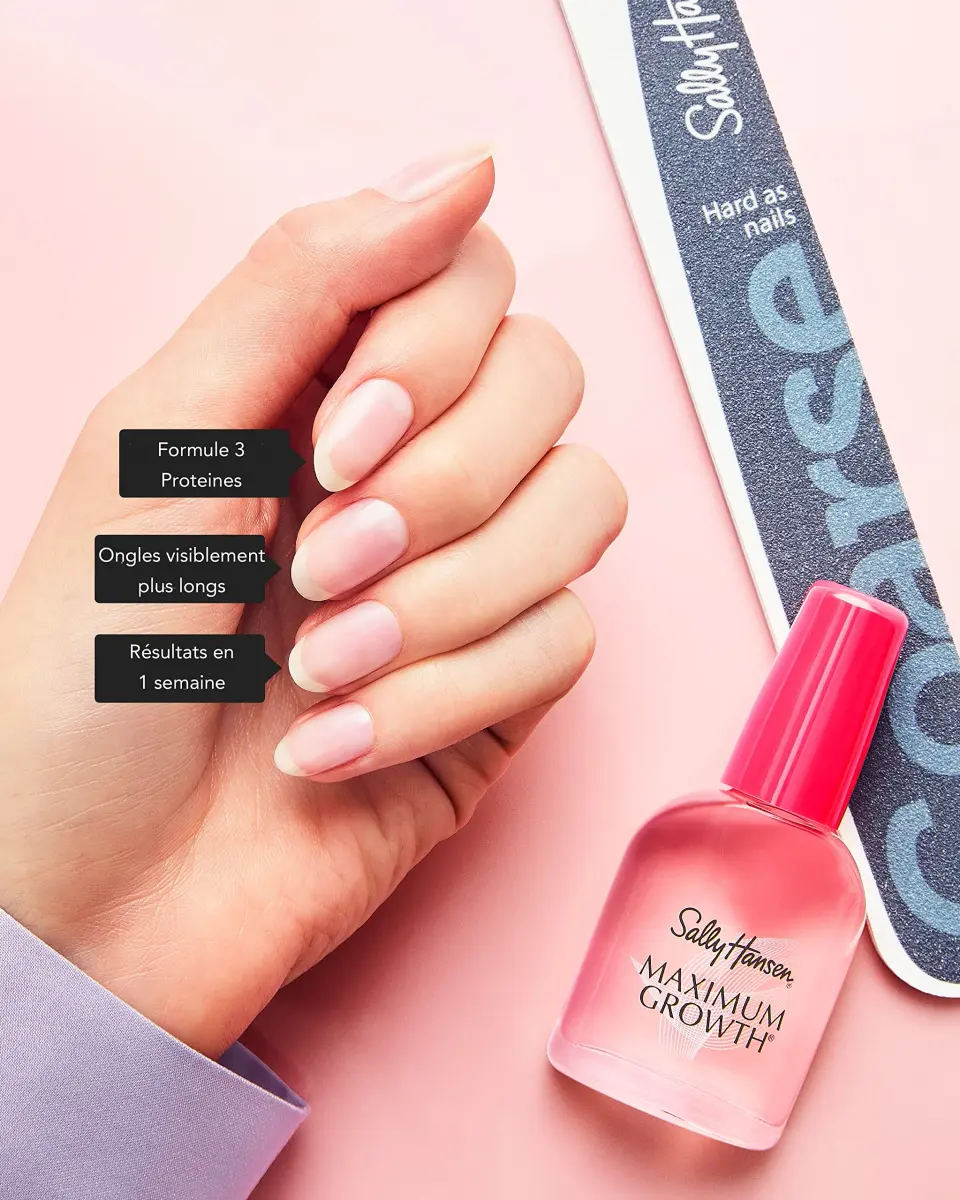 Sally Hansen Maximum Growth Nail Strengthener 13.3ml (0.45 Fl Oz) | Reinforces Thin Nails - view 7