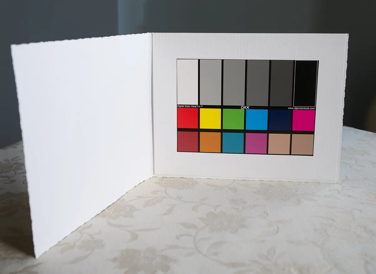 DGK Color Tools 5" x 7" Color Calibration Charts (2-Pack) | 12% & 18% Gray Balance for Accurate Photography - view 3