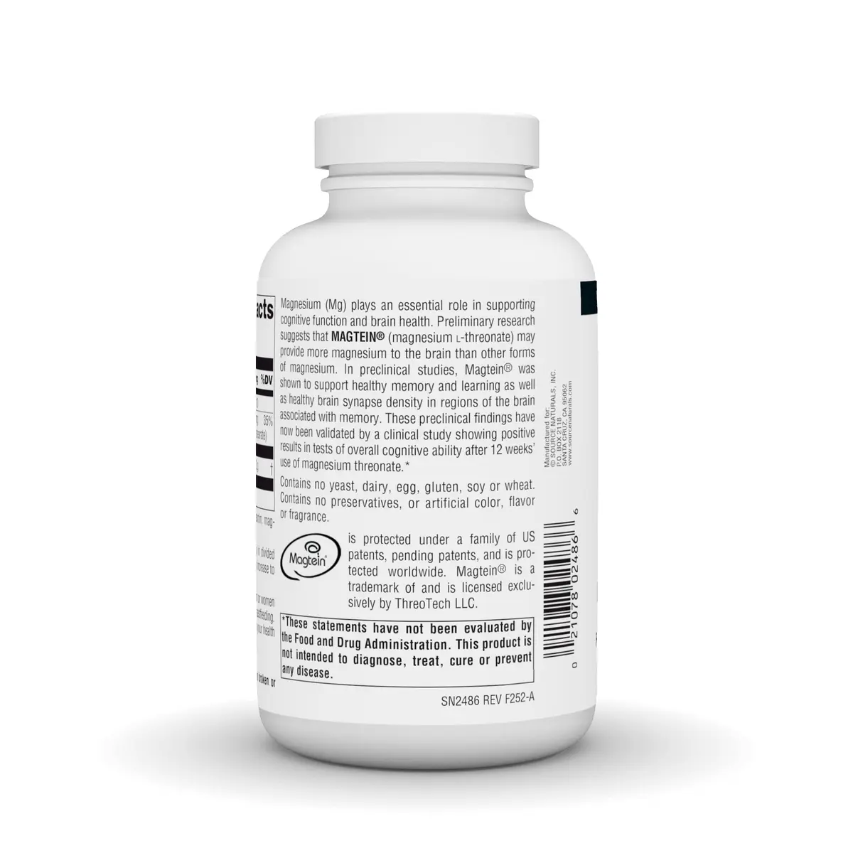 Source Naturals Magtein Magnesium L-Threonate 667mg | Supports Brain & Memory (70-120 chars) - view 3