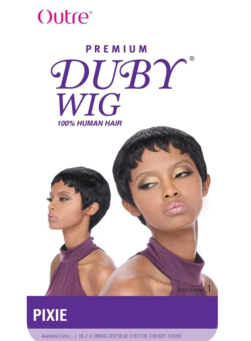 Outre Human Hair Wig PIXIE MEDIUM BROWN 4 | Short Pixie Cut, Full Wig, Straight Style - view 3