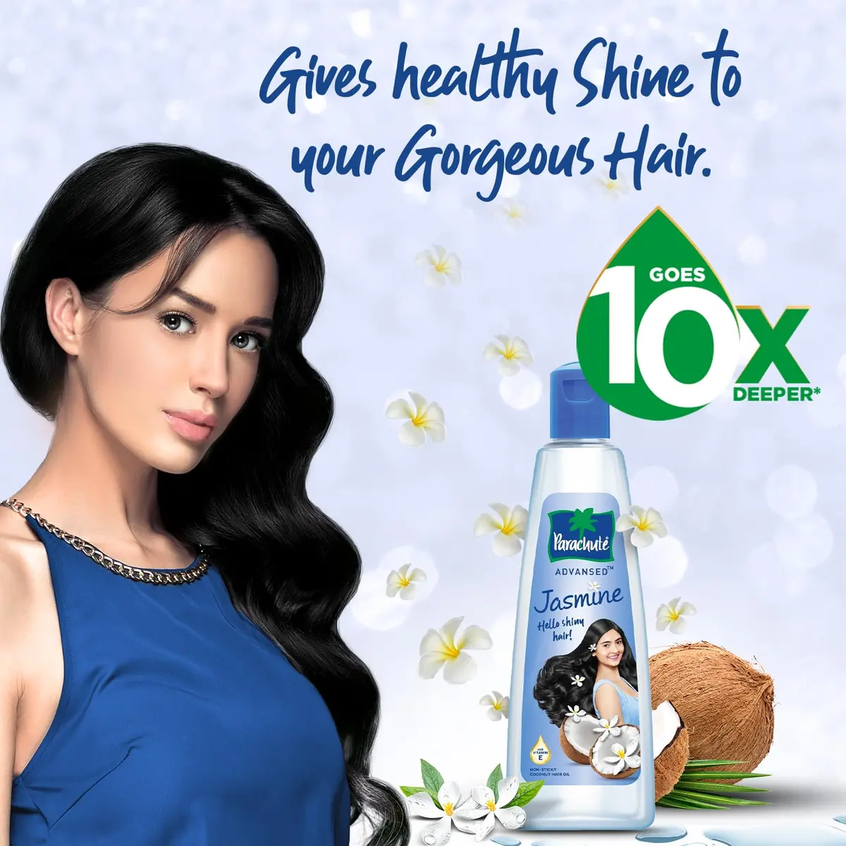Parachute Advansed Jasmine Enriched Coconut Hair Oil 300ml (10.1 Fl Oz) | Nourishes Scalp, Strengthens Hair - view 4