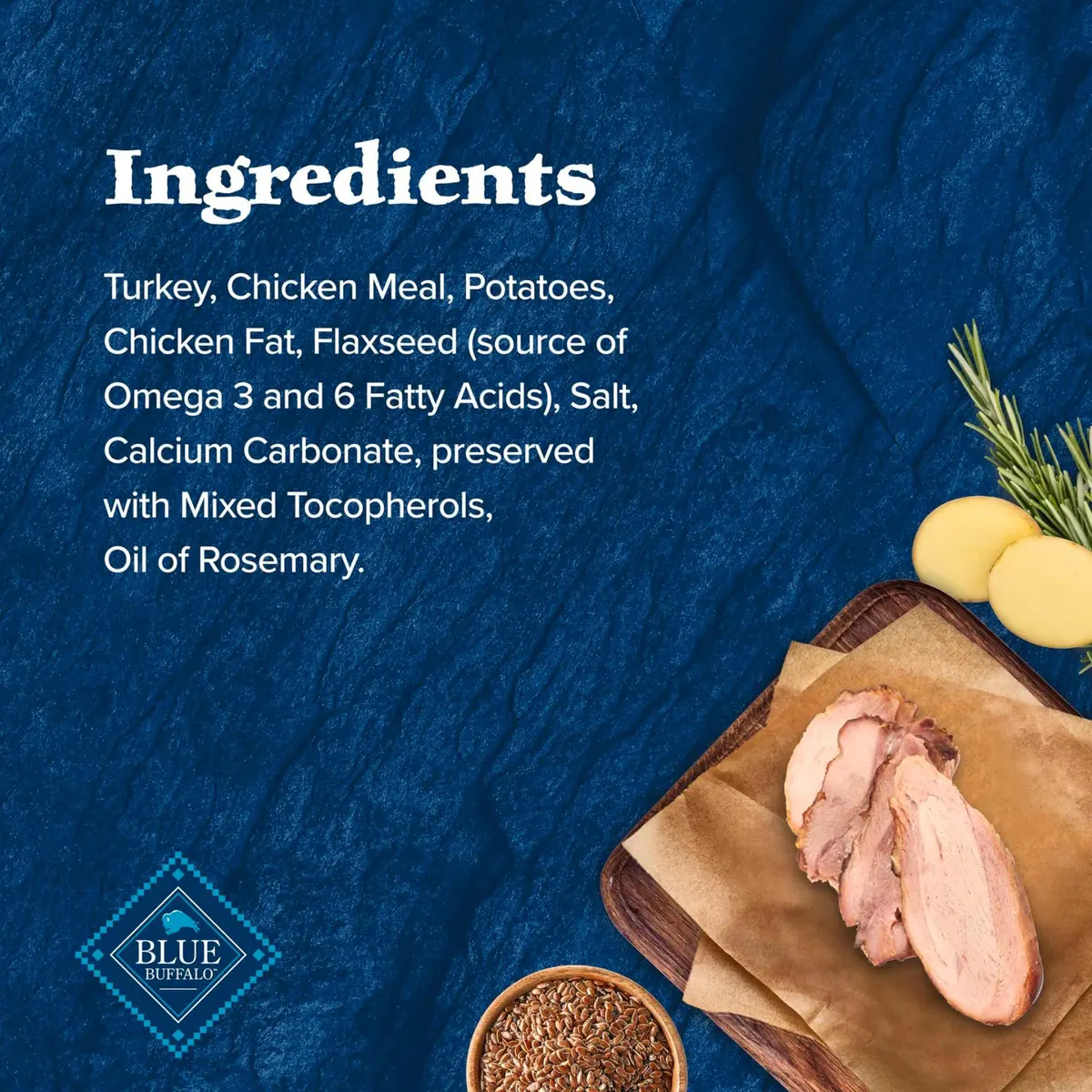 Blue Buffalo Wilderness Turkey Crunchy Dog Biscuits, Grain-Free, 283g (10 oz) | High-Protein, No Artificial Preservatives - view 5