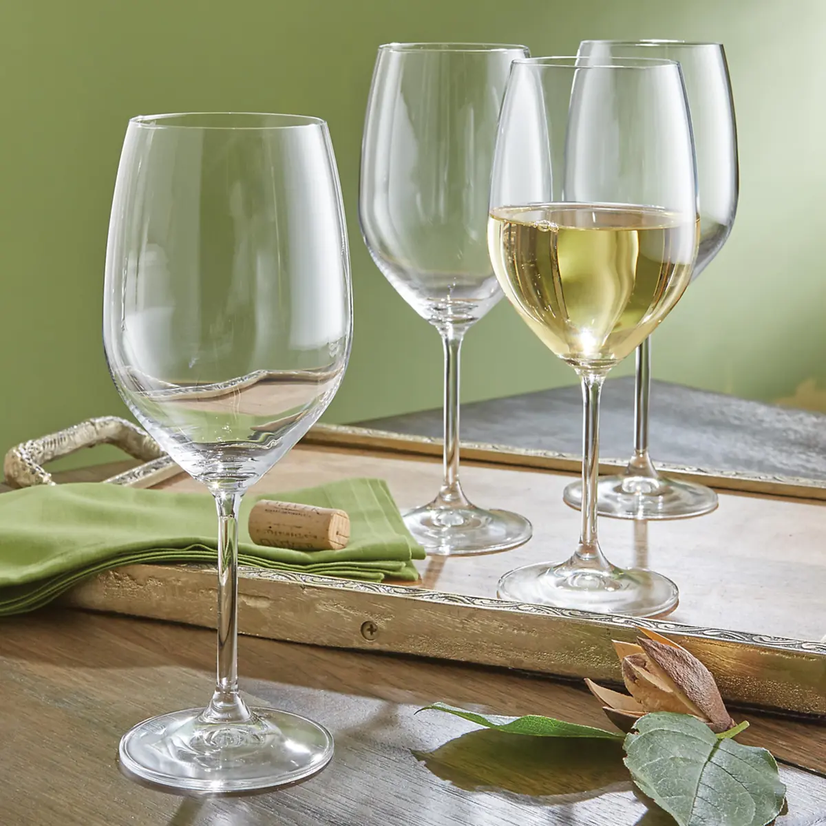 Lenox Tuscany Classics White Wine Glass Set, 6 Pack, 21 oz | Elegant European Glassware - view 5